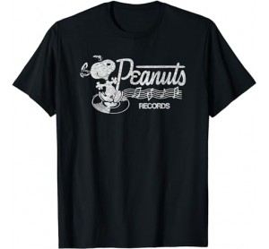 Peanuts - Records Dancing Snoopy T-Shirt